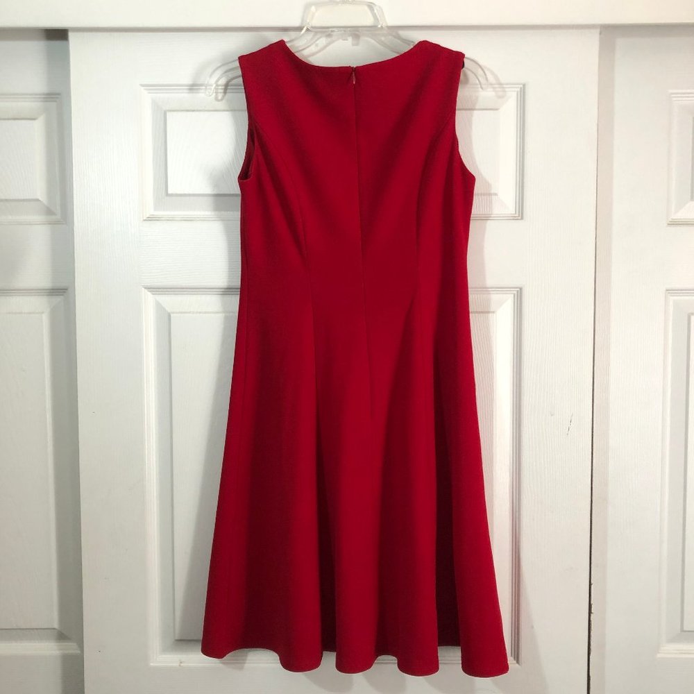 B Design Size 6 Red Flare Dress - Picture 4 of 5